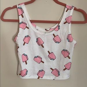 Tops - Urban Outfitters Ice Cream Crop Top Tops - Urban Outfitters Ice Cream Crop Top